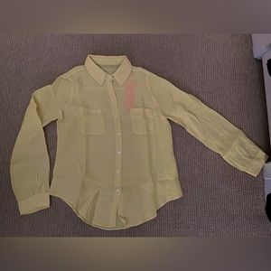 NWT Sea View Linen Button-Down